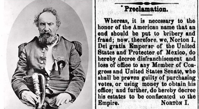 Câu chuyện ít người biết về Hoàng đế của Hoa Kỳ vào năm 1859 và thậm chí người đàn ông này còn phát hành tiền tệ của riêng mình - Ảnh 2.