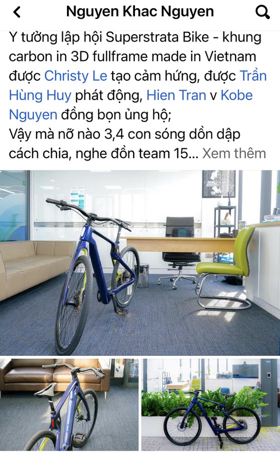 Xe đạp sợi carbon nguyên khối công nghệ in 3D made in Vietnam Superstrata nhận mưa lời khen từ cộng đồng mạng - Ảnh 3.