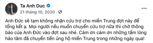 Rộ tin Anh Đức âm thầm xoá bài kêu gọi từ thiện hỗ trợ miền Trung năm 2020, thực hư thế nào? - Ảnh 6.