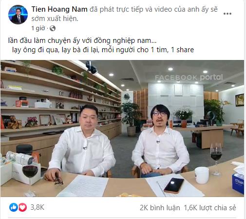 Chủ tịch Hoàng Nam Tiến lần đầu tiên livestream bán hàng: Nội dung rất “hút khách”, chốt đơn liên tục - Ảnh 1.