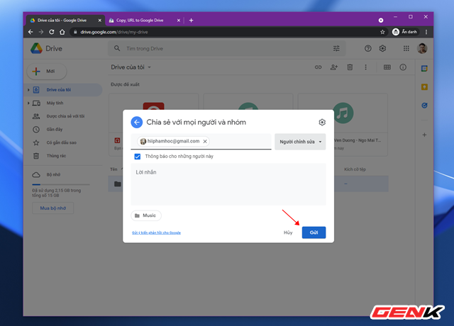 Cách sao chép và di chuyển dữ liệu giữa 02 tài khoản Google Drive - Ảnh 6.