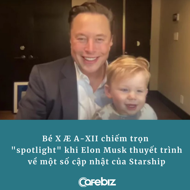 Con trai 18 tháng tuổi của Elon Musk gây sốt khi họp trực tuyến cùng cha, thuyết trình về phi thuyền - Ảnh 1.