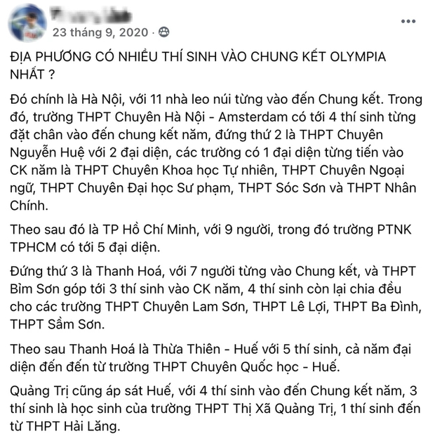 Cách đây 1 năm, Quán quân Olympia từng bình luận 1 câu trên mạng xã hội, dân mạng rùng mình đọc lại vì tiên tri quá đúng! - Ảnh 2.