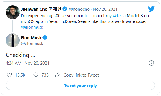 Khách hàng lên Twitter phàn nàn về xe Tesla, chỉ 3 phút sau Elon Musk đã đáp lại - Ảnh 1.