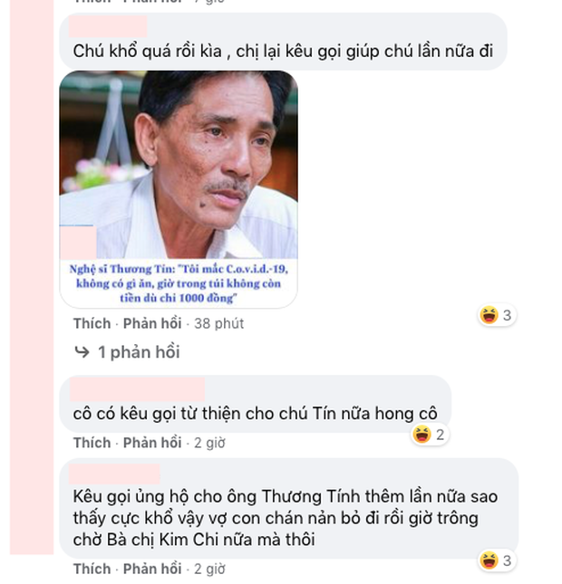 Netizen tràn vào Facebook cá nhân NS Trịnh Kim Chi hỏi về chuyện kêu gọi giúp NS Thương Tín - Ảnh 3.