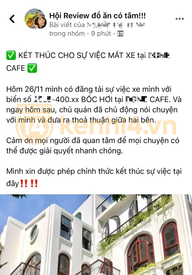 Có vụ này mới: Cô gái MẤT XE SH 100 triệu tuyên bố đã thoả thuận được với chủ quán cà phê, thái độ thế nào mà bị chỉ trích là vô ơn? - Ảnh 1.