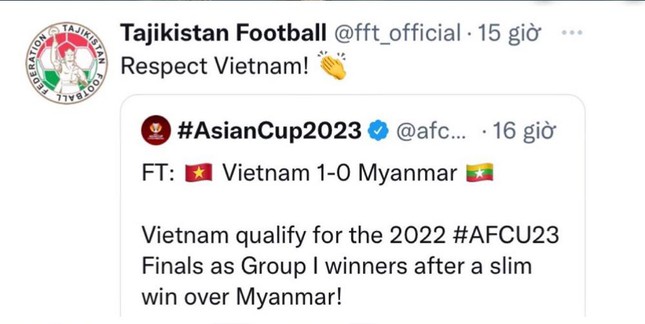 Được Việt Nam ‘dìu’ đến VCK U23 châu Á, Tajikistan nói lời cảm ơn - Ảnh 1.