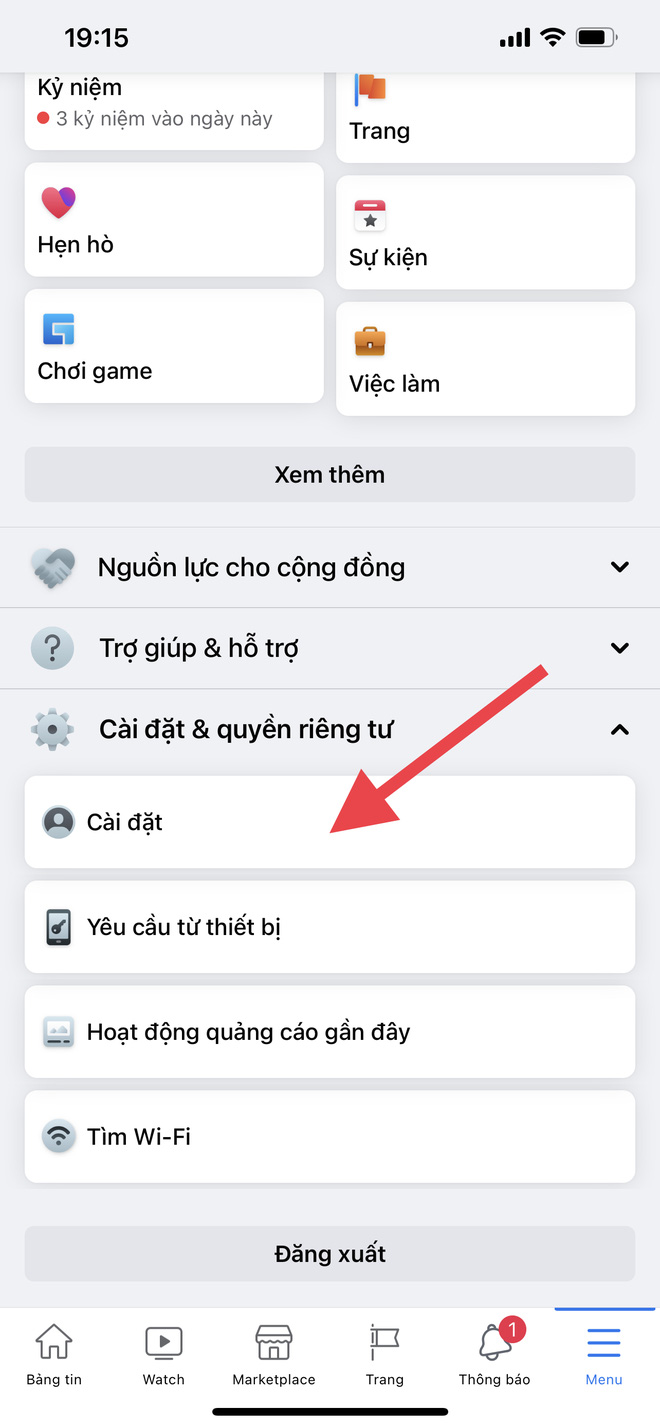 Messenger không có nút đăng xuất, làm sao để thoát tài khoản mà không phải xoá ứng dụng? - Ảnh 4.