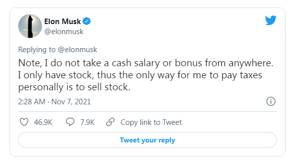 Elon Musk tạo khảo sát trên Twitter: Tôi có nên bán 10% số cổ phiếu Tesla để nộp thuế?  - Ảnh 2.