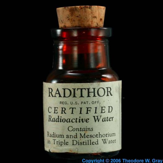 Radithor - Nước cất chứa phóng xạ từng được bán như một loại thần dược - Ảnh 2.