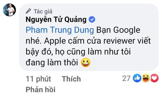 CEO BKAV Nguyễn Tử Quảng: Apple cấm cửa reviewer viết bậy, họ cũng làm như tôi thôi  - Ảnh 2.