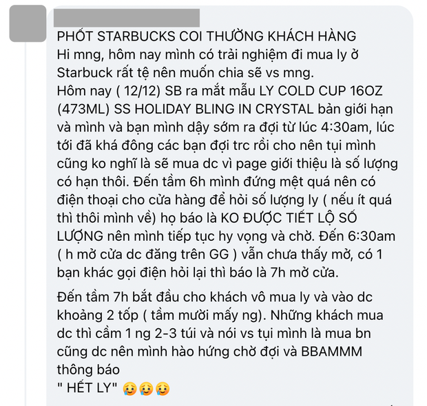 BIẾN CĂNG: Starbucks CN New World bị tố để khách mua một lần 30 cái ly bản giới hạn giá 1,8 triệu, ai xếp hàng sau coi như công cốc? - Ảnh 5. BIẾN CĂNG: Starbucks CN New World bị tố để khách mua một lần 30 cái ly bản giới hạn giá 1,8 triệu, ai xếp hàng sau coi như công cốc? - Ảnh 5.