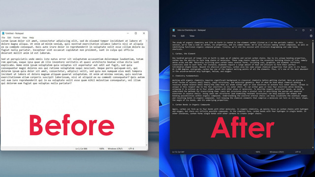 Microsoft giới thiệu phiên bản Notepad mới cho Windows 11, có chế độ nền tối giúp làm việc đỡ mỏi mắt hơn - Ảnh 3.