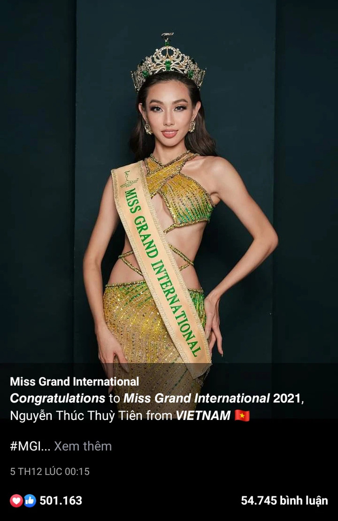 Thùy Tiên xác lập 1 kỷ lục mới cho trang chủ Miss Grand, nhan sắc Việt cũng đỉnh quá đây này!  - Ảnh 2.