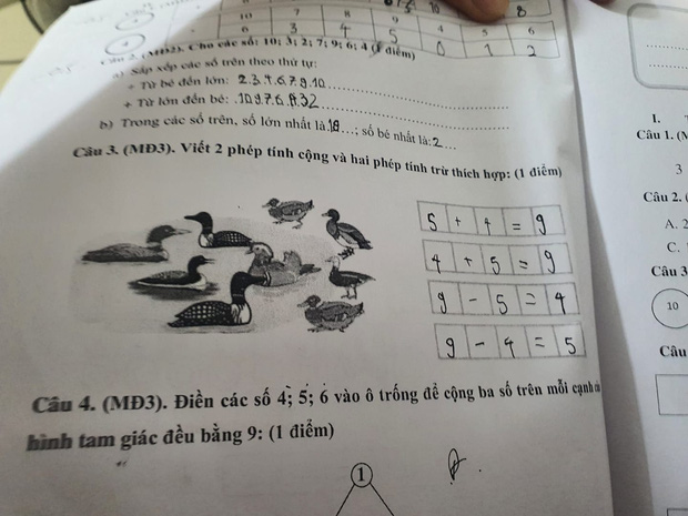 Bà mẹ hỏi cách làm bài Toán lớp 1 của con: 4+5=9 hay 3+6=9 mới đúng, đọc xong cũng tự thấy lú! - Ảnh 2.
