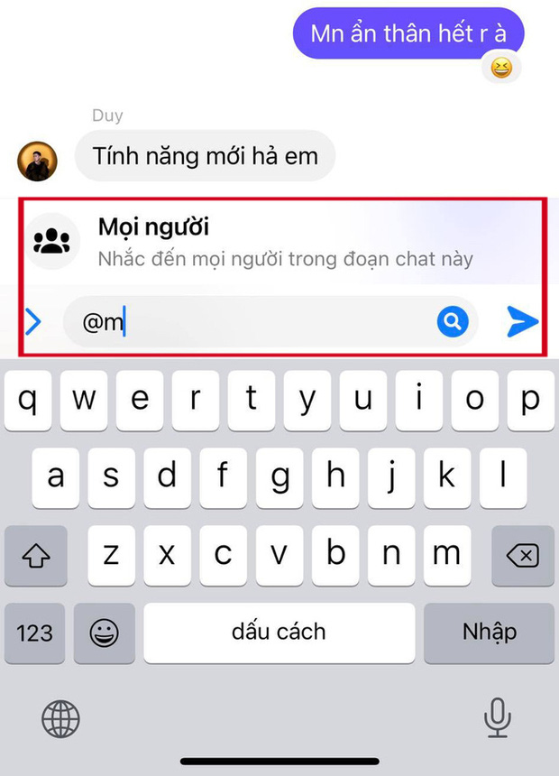 Messenger có tính năng mới: Cho phép nhắc tất cả mọi người trong nhóm chỉ bằng một từ, ai hay tắt thông báo chắc giật mình lắm đây! - Ảnh 3.