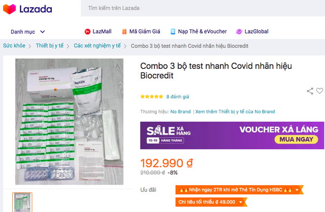 Cùng nhãn mác, xuất xứ, kit test nhanh COVID-19 chào hàng khắp nơi, loạn giá bán: Những nguy cơ người mua gặp phải - Ảnh 2.