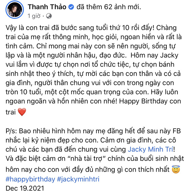 Xúc động lời chúc sinh nhật của mẹ nuôi gửi tới con trai của Ngô Kiến Huy, đặc biệt mong mỏi 2 điều! - Ảnh 1.