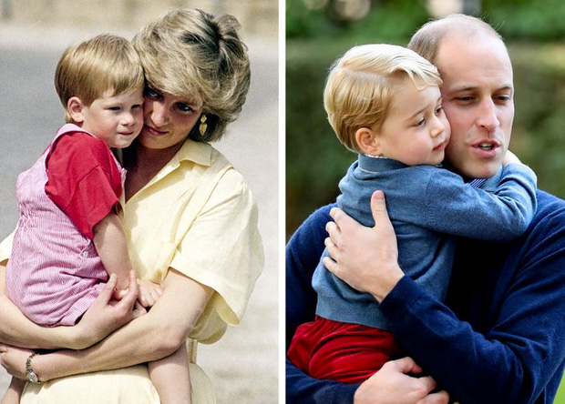 Những khoảnh khắc giống nhau đến kỳ lạ của các thế hệ Hoàng gia Anh: Công nương Diana để lại quá nhiều dấu ấn - Ảnh 15.