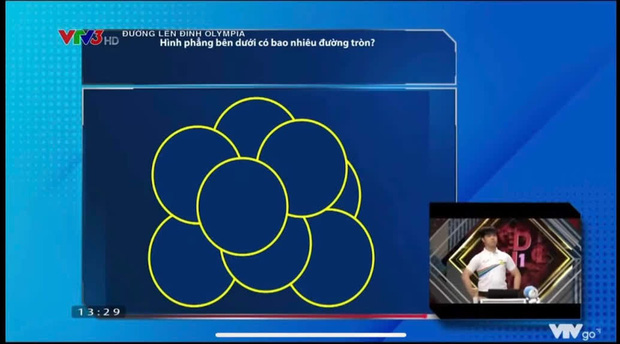 Câu hỏi Olympia đếm số đường tròn có trong hình, nhiều người tính đi tính lại vẫn ra 8 nhưng sai, nghe giải thích mới thấy hợp lý - Ảnh 1.