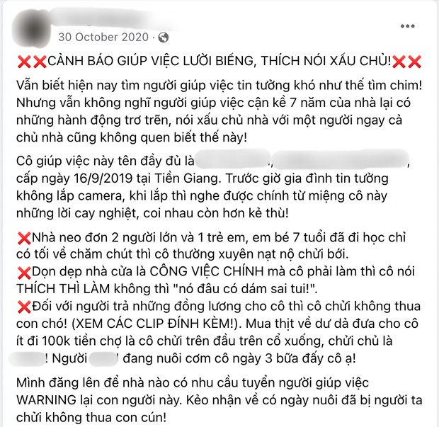 Dân mạng vạch trần sự giả tạo của dì ghẻ gây phẫn nộ: Từng bóc phốt giúp việc vì thường nạt nộ, chửi bới V.A nhưng bản thân lại bạo hành con tàn nhẫn - Ảnh 2.