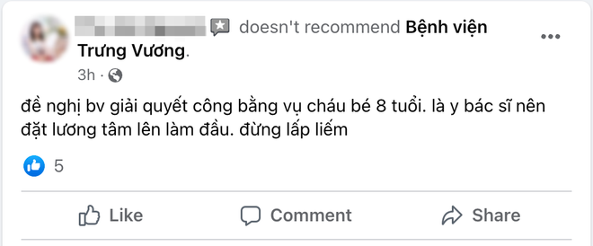 Vụ bé gái nghi bị dì ghẻ bạo hành: CĐM ồ ạt tấn công Fanpage sau tin đồn ông nội nạn nhân là phó Giám đốc, BV Trưng Vương lên tiếng - Ảnh 5.