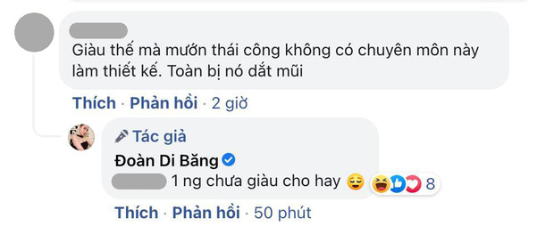 Bị nói giàu mà để Thái Công dắt mũi, Đoàn Di Băng phản pháo đúng 6 chữ nhưng tới công chuyện - Ảnh 2.