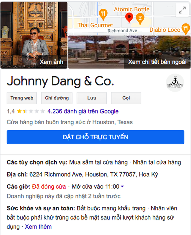 Hơn 30 nghìn lượt rate 1 sao ở cửa hàng kim hoàn Johnny Đặng bị “bay màu”, netizen đang đồng loạt “quay xe”? - Ảnh 2.