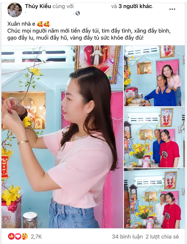 Thuý Kiều - trợ lý Ngọc Trinh lần đầu hé lộ gia cảnh ở quê, netizen tranh thủ tia nhan sắc em gái - Ảnh 1.