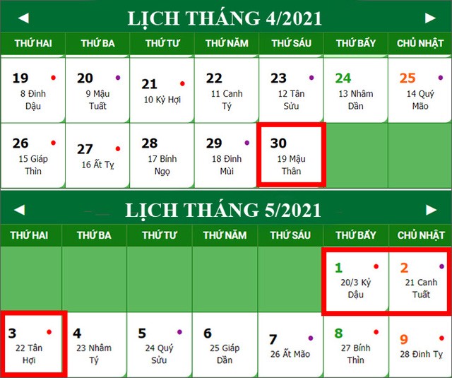 Kỳ nghỉ lễ lớn thứ 2 sắp tới trong năm 2021 kéo dài mấy ngày? - Ảnh 1.