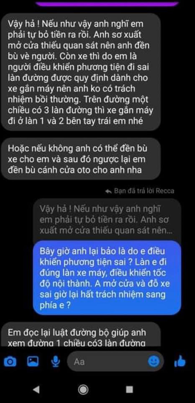 Biến căng giữa đêm: Huỳnh Anh bị tố mở cửa ô tô gây tai nạn nhưng lật mặt chối bồi thường, có cả clip và tin nhắn bằng chứng - Ảnh 7.