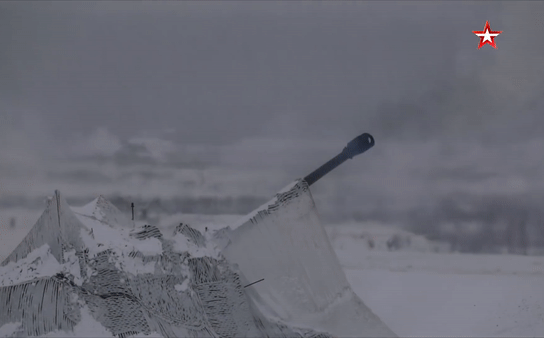 Xem xe tăng Nga nguỵ trang, tiêu diệt kẻ thù giữa tuyết trắng