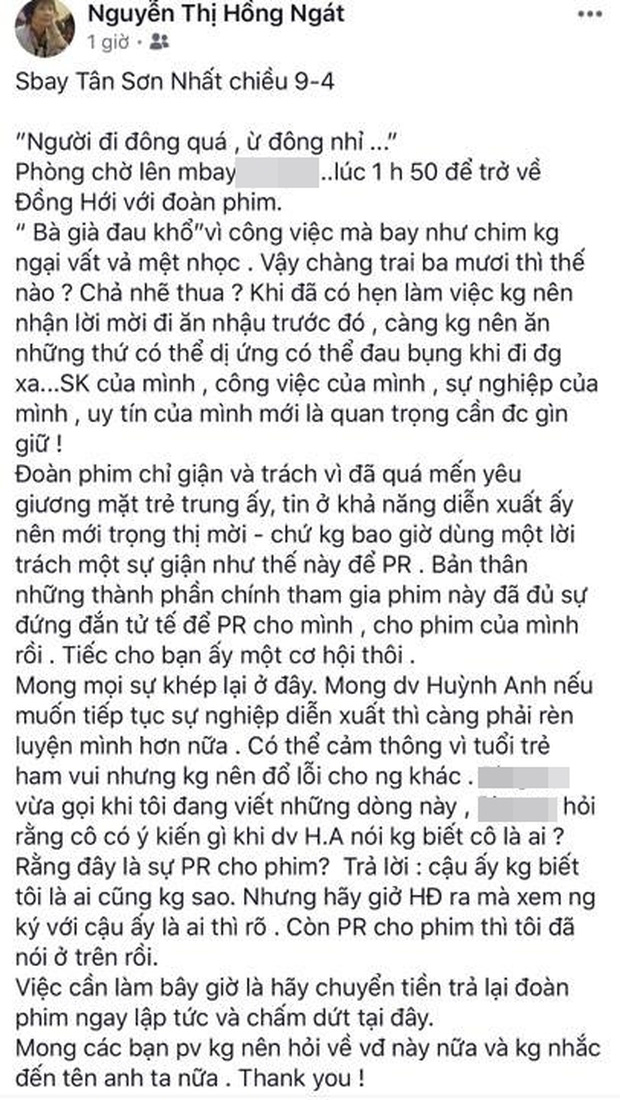 Huỳnh Anh và liên hoàn phốt: Bị ekip phim tố bùng vai, NS Việt Hương chỉ trích vì bùng show đến gây tai nạn rồi chối bồi thường - Ảnh 7.