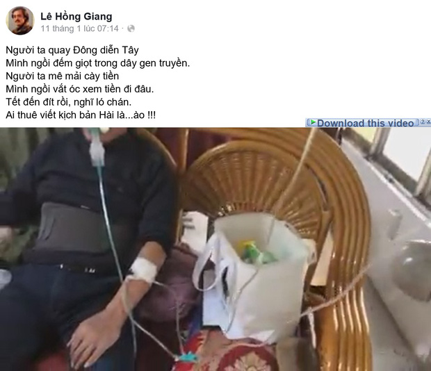 Clip: NS Giang Còi gây hoang mang khi lái xe trong lúc truyền nước, hé lộ tình trạng sức khoẻ sau chia sẻ bị ung thư - Ảnh 3. Clip: NS Giang Còi gây hoang mang khi lái xe trong lúc truyền nước, hé lộ tình trạng sức khoẻ sau chia sẻ bị ung thư - Ảnh 3.