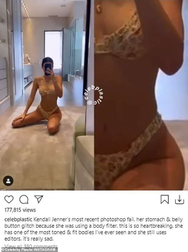 Chị em Jenner khoe body sexy nhưng nổ ra tranh cãi: Kylie được khen hết lời, Kendall liên tục bị tố dùng app bóp eo - Ảnh 5.