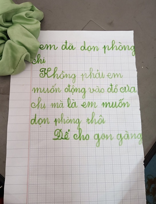 Một tờ giấy nhắn xóa tan hiềm khích “chị em như chó với mèo” - Ảnh 2.