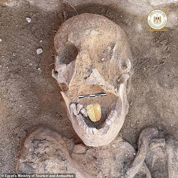 Kỳ bí xác ướp Ai Cập với chiếc lưỡi vàng vẫn còn sáng bóng sau 2000 năm - Ảnh 1.
