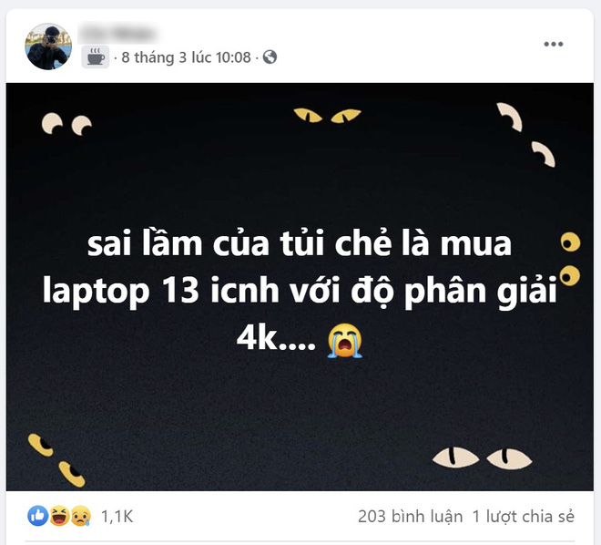 Sai lầm của tuổi trẻ là mua laptop 13 inch với độ phân giải 4K - Ảnh 1.