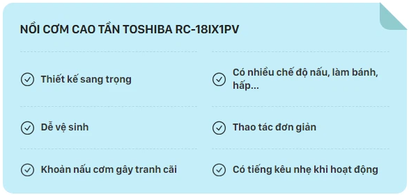 Nồi cơm cao tần Toshiba: Hot nhất nhì trong tầm giá dưới 3 triệu nhưng lại khiến chị em tranh cãi - Ảnh 2.