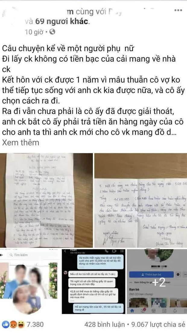 Vụ vợ tố bị đòi 42 triệu tiền ăn, tiền khám sản trước khi ly hôn: Hàng xóm tiết lộ bất ngờ về người chồng - Ảnh 1.