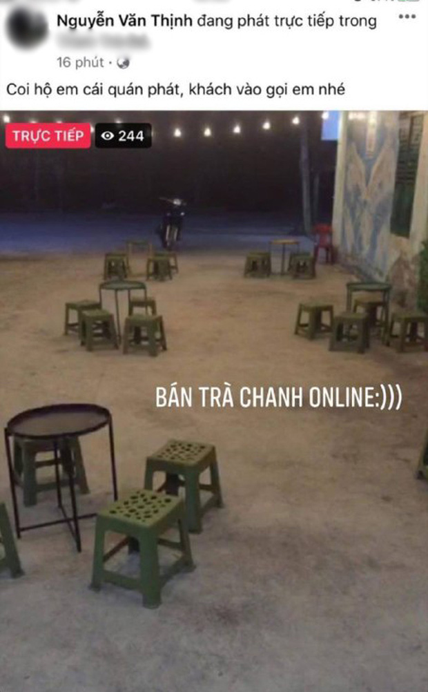 Thanh niên livestream nhờ dân mạng… trông hộ quán trà chanh: Khách chẳng thấy đâu chỉ thấy cười xỉu - Ảnh 1.