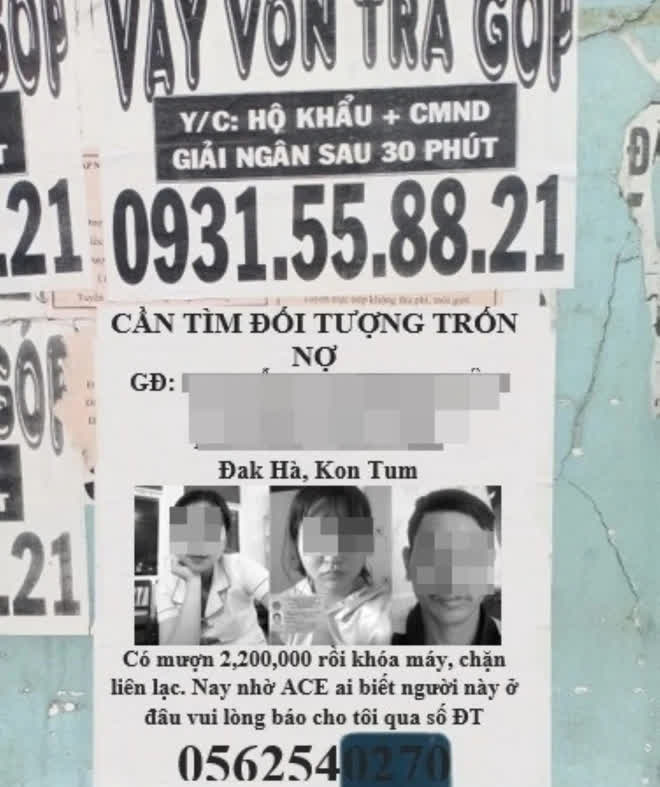 Vay 1,5 triệu qua app, 2 tháng sau thành món nợ 60 triệu đồng, người thân bị dán cáo phó - Ảnh 1. Vay 1,5 triệu qua app, 2 tháng sau thành món nợ 60 triệu đồng, người thân bị dán cáo phó - Ảnh 1.