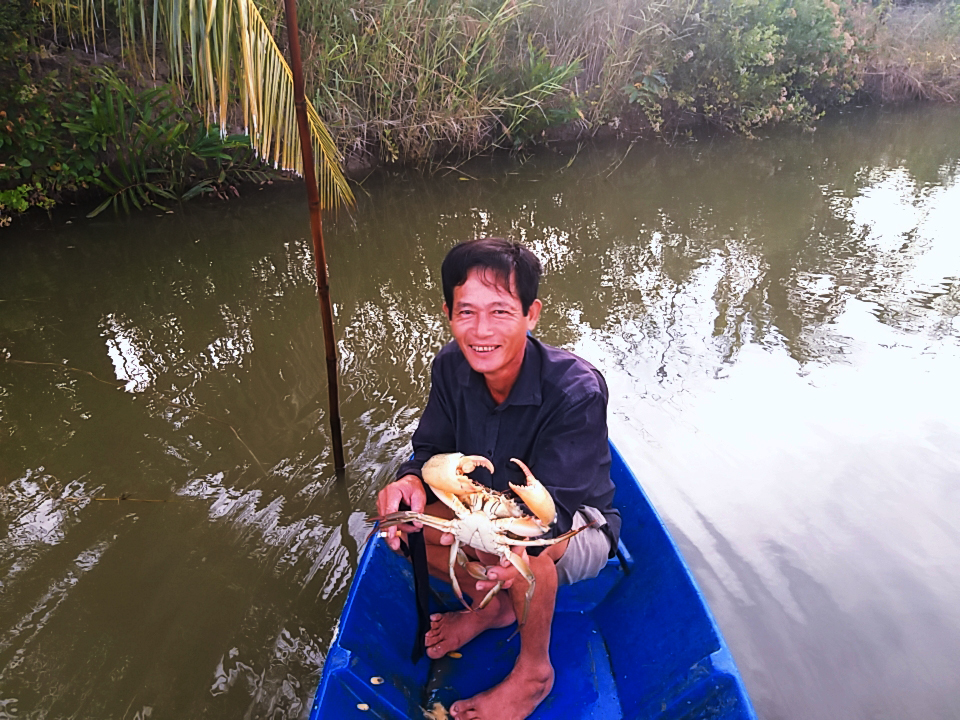 Nông dân dùng tuyệt chiêu bắt cua biển ngon nhất miền Tây - Ảnh 3. Nông dân dùng tuyệt chiêu bắt cua biển ngon nhất miền Tây - Ảnh 3.