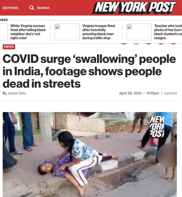 Sự thật phía sau đoạn clip người dân Ấn Độ mắc Covid-19 ngã gục, nằm la liệt trên đường phố gây bão mạng xã hội - Ảnh 3.