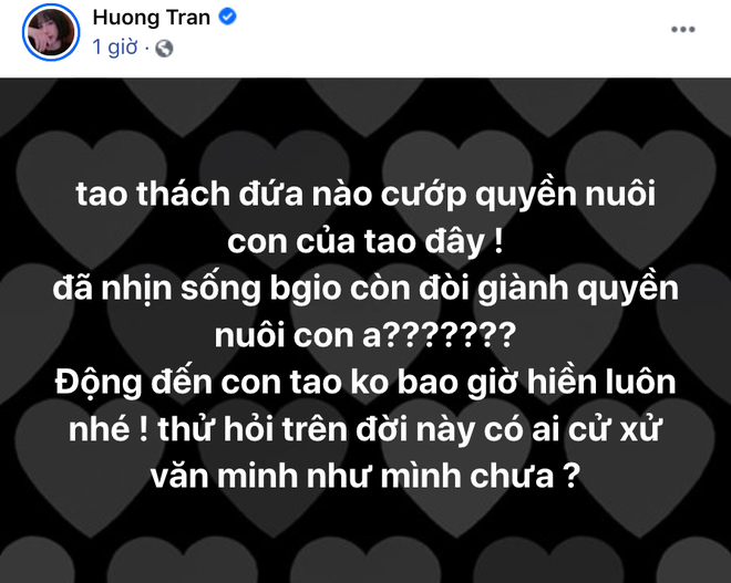 Đang yên lành, vợ cũ Việt Anh bỗng đăng đàn cực căng tố ai đó cướp quyền nuôi con? - Ảnh 1.