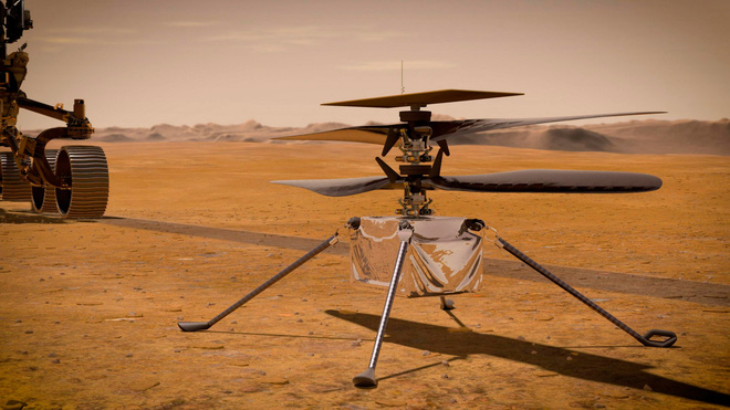 Trực thăng sao Hỏa của NASA hạ cánh thành công, sắp thực hiện chuyến bay lịch sử đầu tiên trên Hành tinh Đỏ - Ảnh 3.