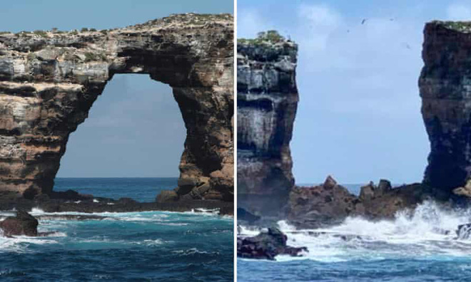 Vòm đá nổi tiếng Darwins Arch bất ngờ sụp đổ xuống biển, nguyên nhân không phải do con người - Ảnh 1.