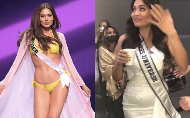 Lộ diện chỉ sau 3 ngày đăng quang, tân Miss Universe đã khiến dân tình ngã ngửa vì bụng bèo nhèo, có em mỡ khác xa lúc thi - Ảnh 3.