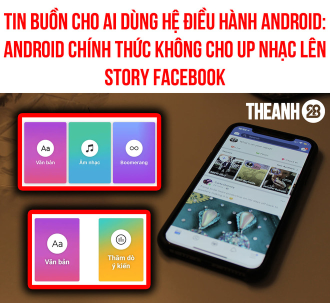 Thực hư câu chuyện điện thoại Android không cho chèn nhạc vào mục Story trên Facebook: Có không ít page lớn lên tiếng cà khịa - Ảnh 2.