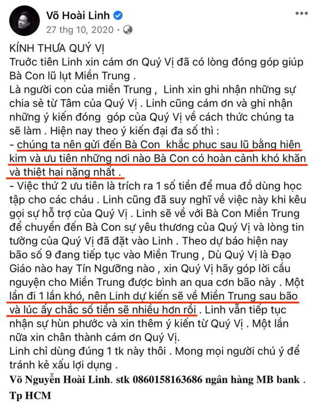 Netizen soi lại 1 điểm ở bài đăng kêu gọi nhằm minh oan cho Hoài Linh, hoá ra nam NS nói rõ mục đích từ thiện từ đầu? - Ảnh 2.